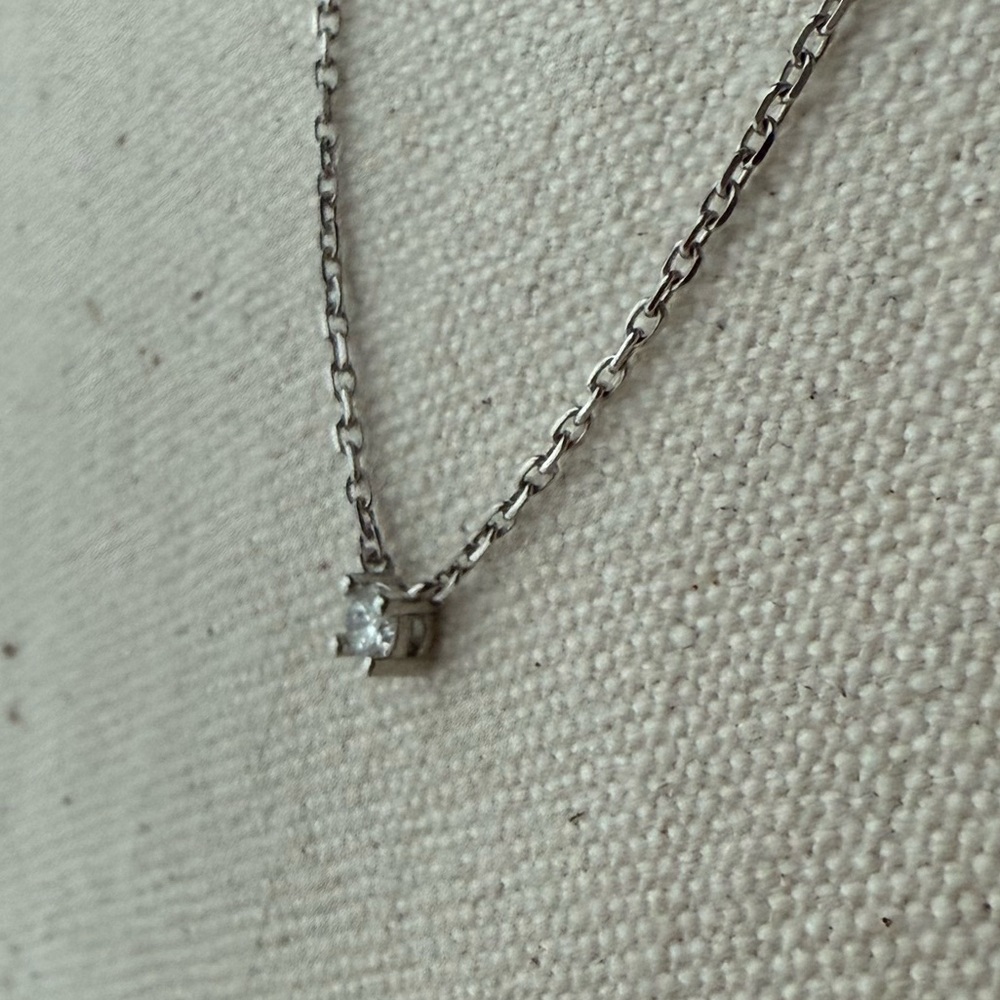 14K White Gold Diamond Necklace Round Brilliant HGL Diamond 11ct Clarity Sl2 - Picture 8 of 10